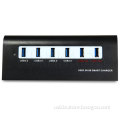 Aluminum USB 3.0 HUB 6-Ports with Charging